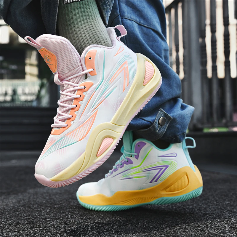 

2025 New Men Basketball Shoes Original Breathable Comfortable Non-Slip Training Sports Basketball Sneakers Male Shoes ﻿