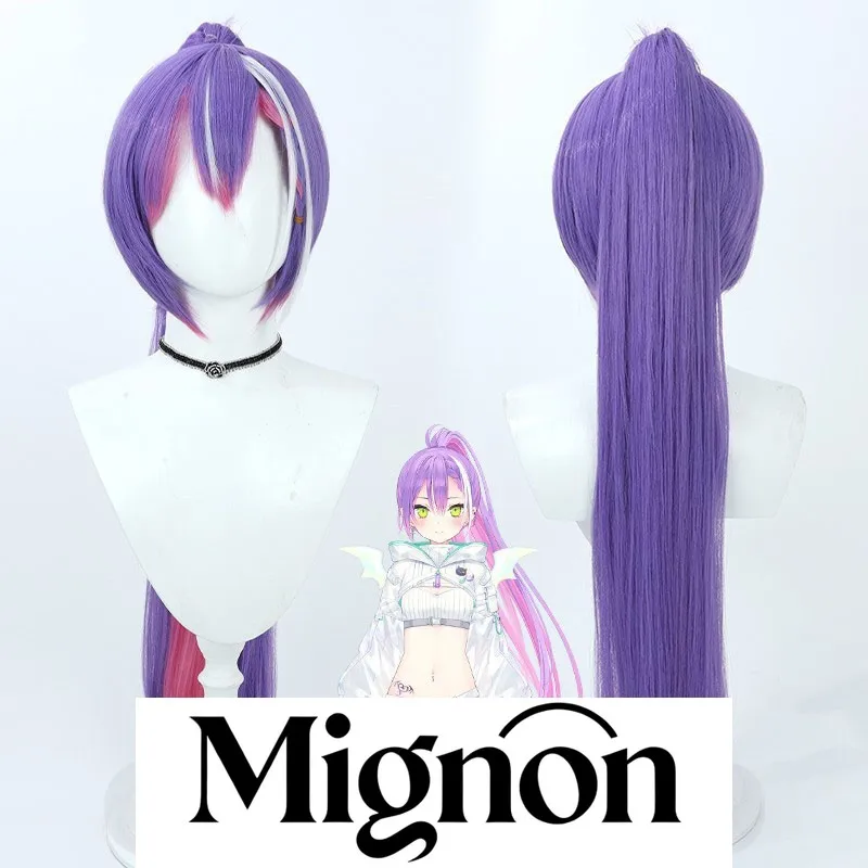 Hololive VTuber Tokoyami Towa cosplay perruque cyberpunk Halloween cadeau