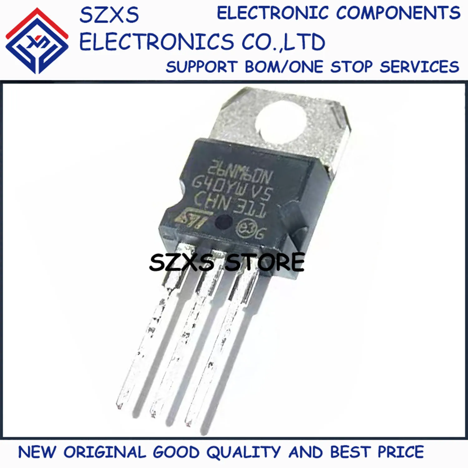New Original 10Pcs STP26NM60N 26NM60N TO-220 600V 20A MOSFET Field Effect Transistor In Stock Electronic Components Good Quality
