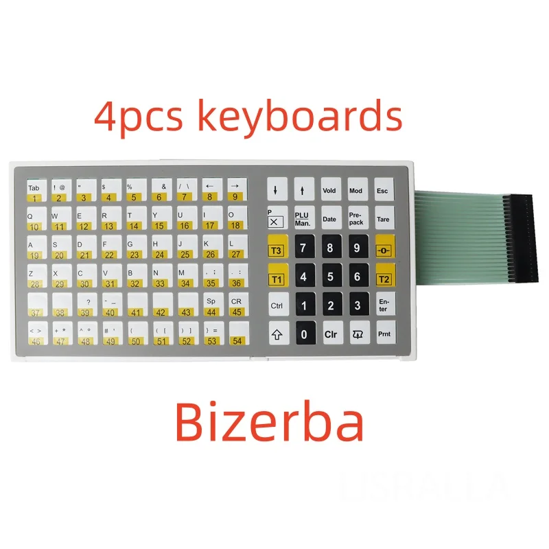4pcs SCII100 Keyboard For Bizerba SCII 800 SCII 800 7