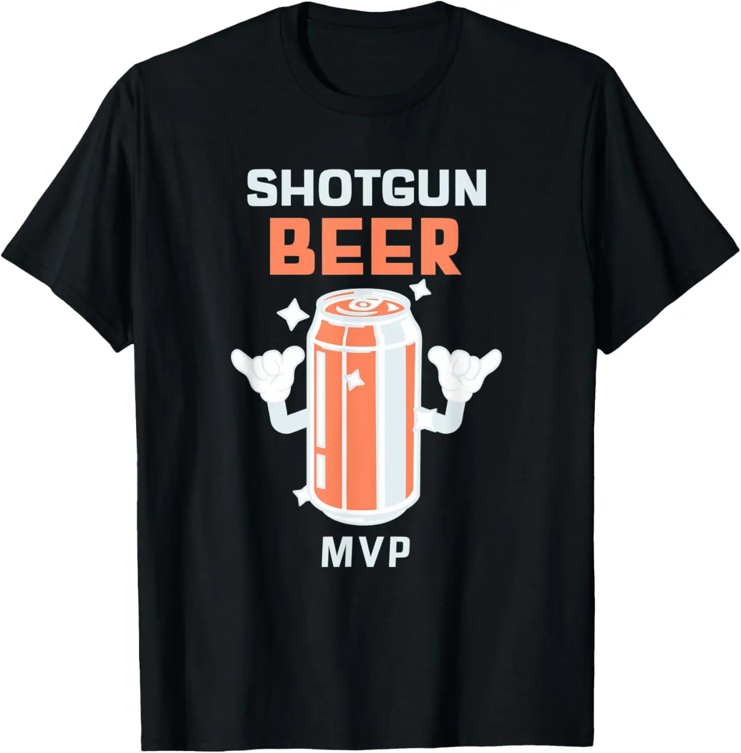 Mens Shotgun Beer MVP - Funny Beer Drinker T-Shirt