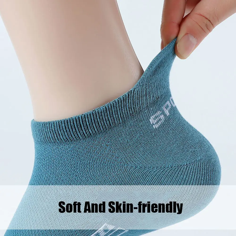 10Pairs/Lot High Quality Men Socks Ankle Breathable Cotton Sports Socks Mesh Casual Athletic Summer Thin Cut Short Sokken Gifts