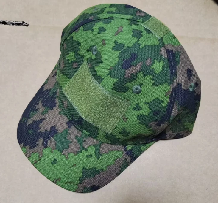 Finnish Camouflage Baseball Cap Man Jungle Green Hat