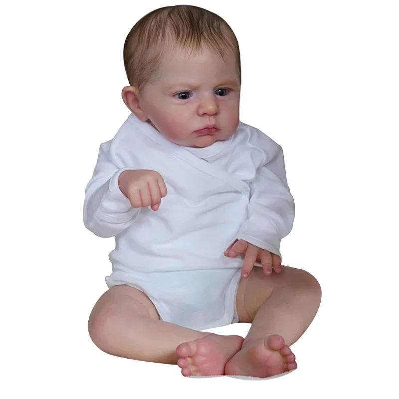 60cm Cute Boy Doll Cameron  Lifelike Cotton Body Doll with Planting Hair