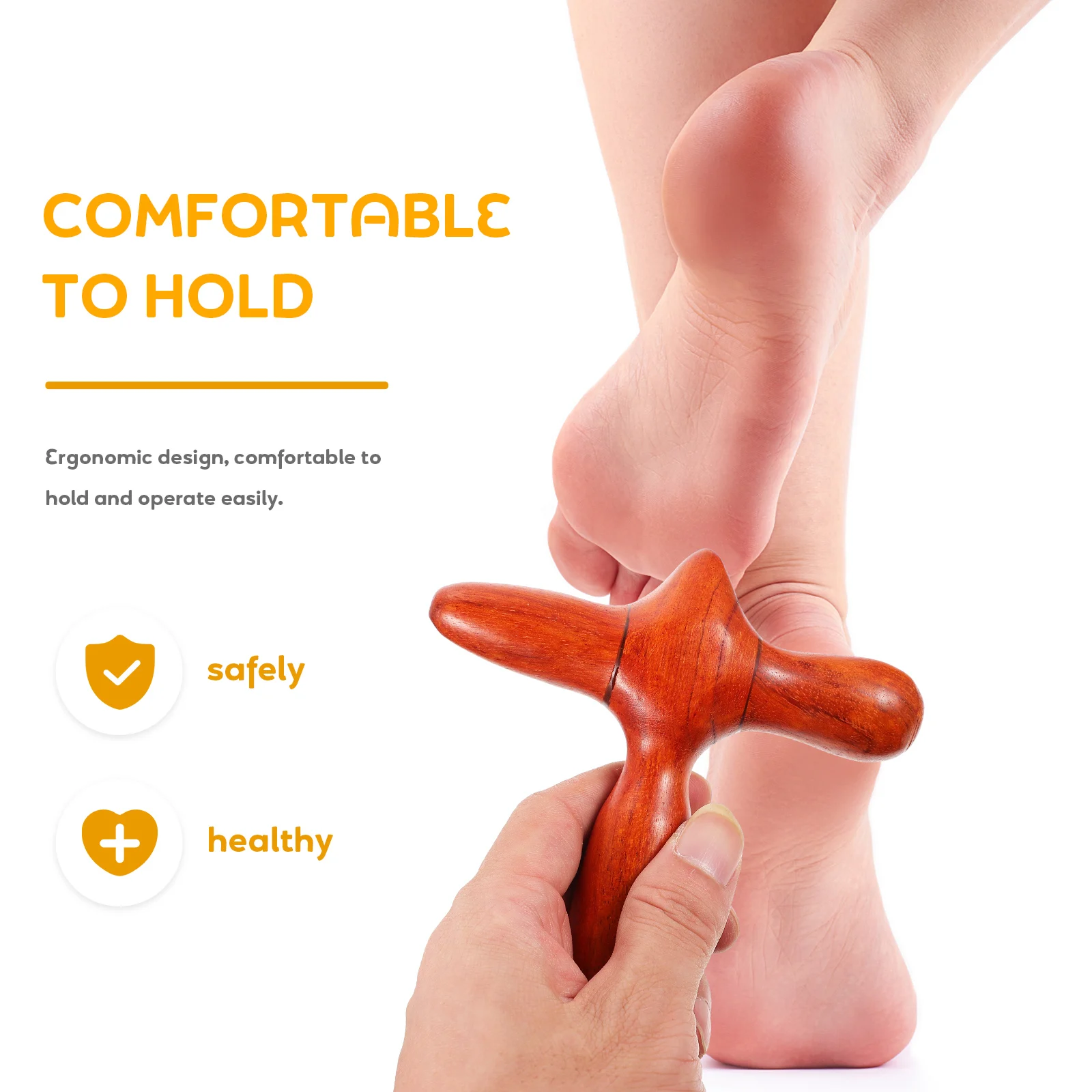 

1Pcs Professional Wood Massage Acupressure Rod Portable Foot Massager Relaxation Stick