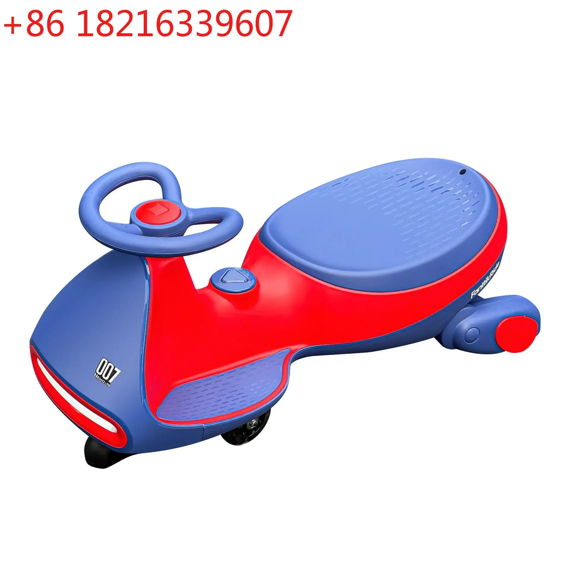 Electric twisting car, children's anti-rollover baby car can sit on adult motorcycles, children's four-wheeled karts