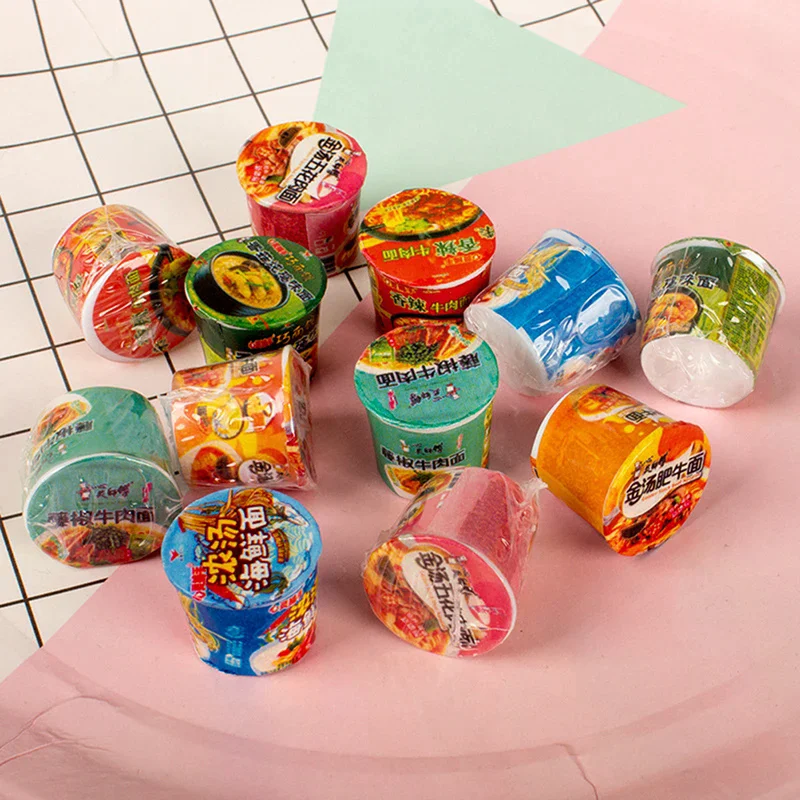 Dollhouse Kitchen Pretend Food Toy 5Pcs 1/12 Dollhouse Miniature Instant Noodles