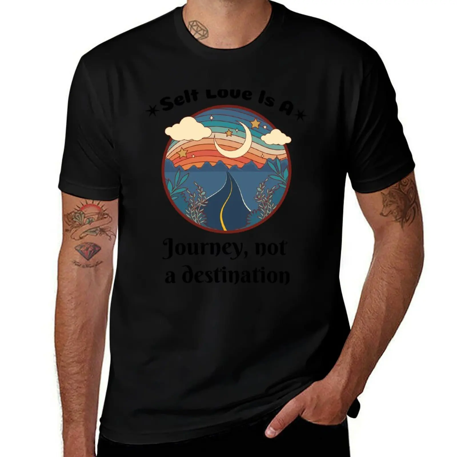 

Self Love Is A Journey, not a destination T-Shirt anime stuff street wear basketball graphic tees mens graphic t-shirts anime
