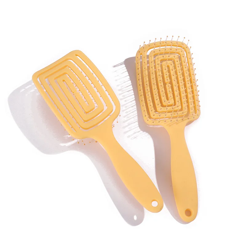 Creative Hollow Out Small Square Massage Hairdressing Comb Hollow Out Wet Curly Hair Brushes Barber Comb Salon Hair Styling Tool