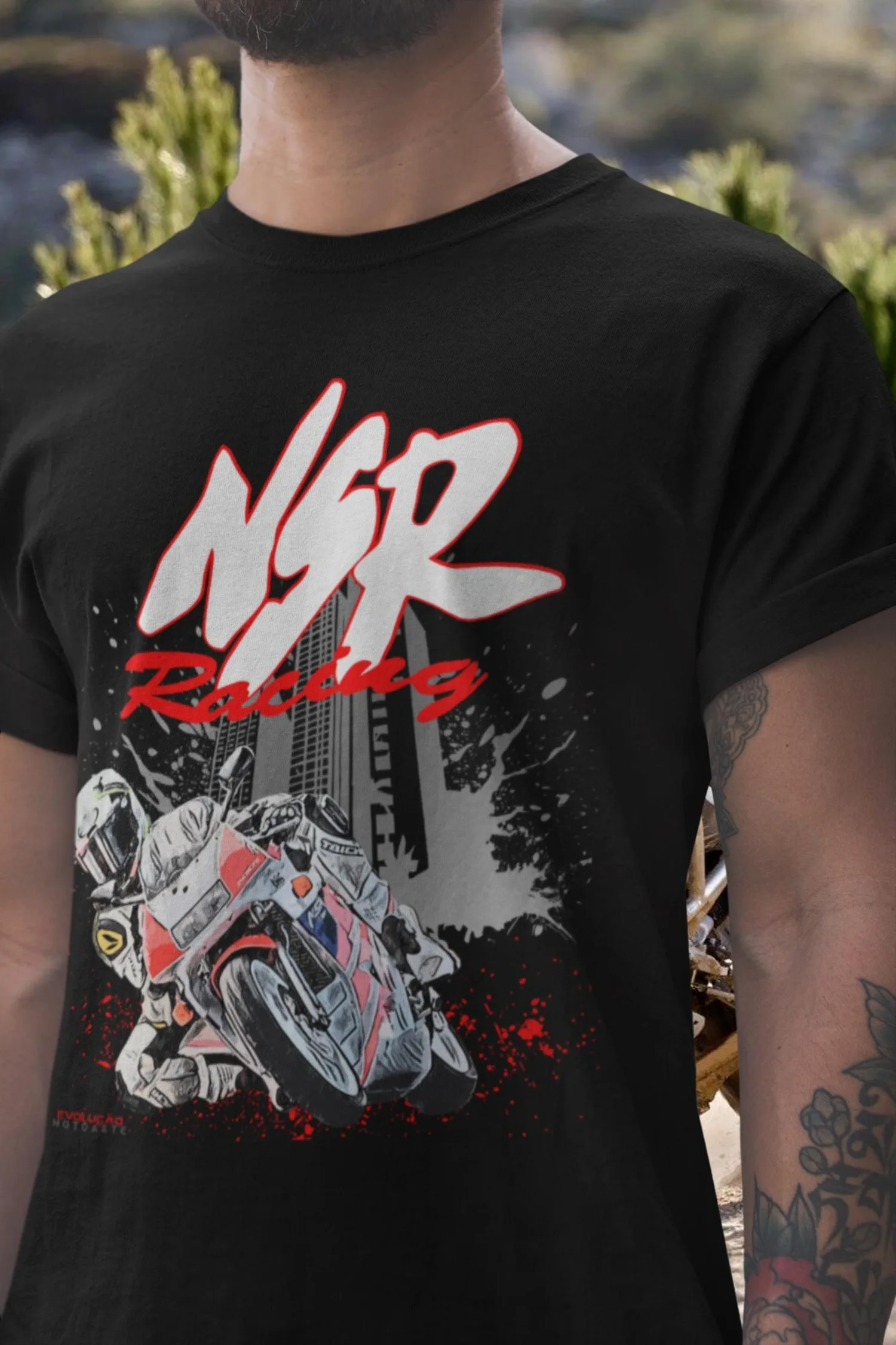 

77@EY H.onda NSR250R T Shirt 90s Race Replica Motorcycle Tee Two Stroke Icon Rider Top For H.onda Fans PGM-IV MC21 MC28 Gift App