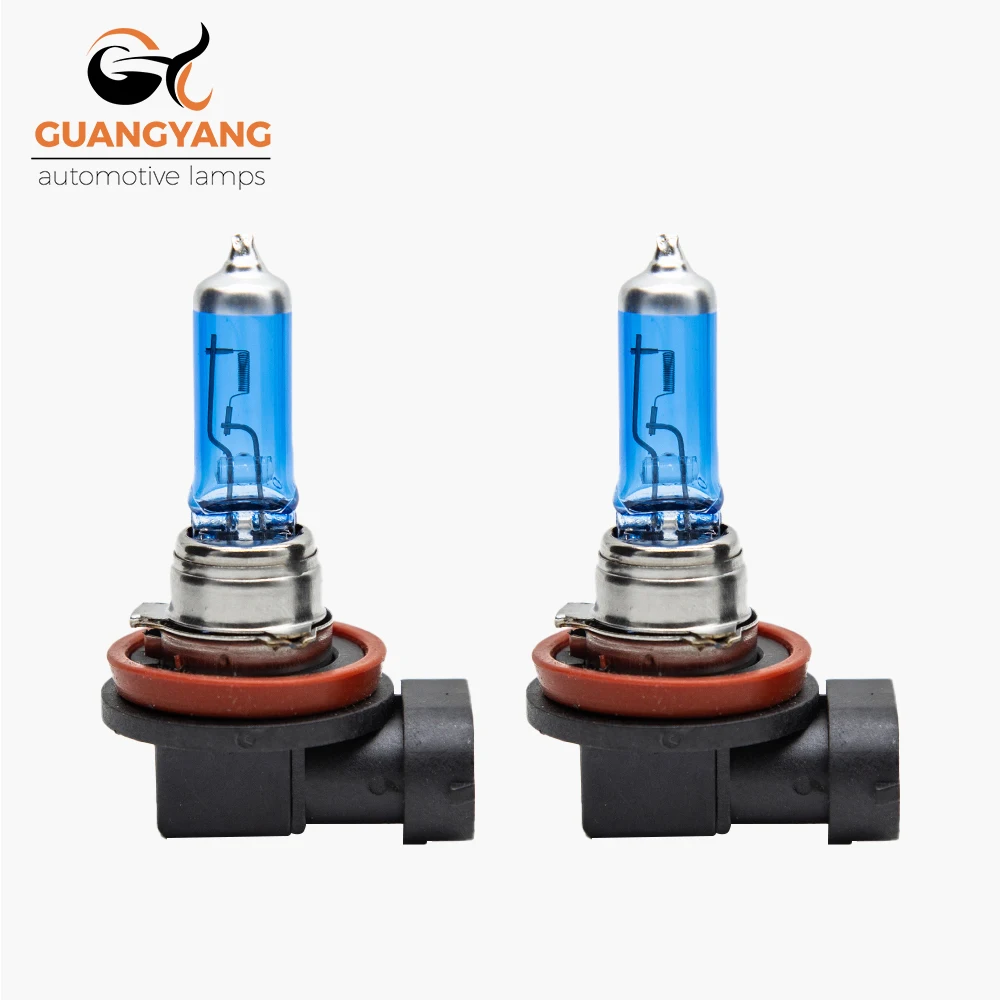 2 pièces H16 12V 19W bleu PGJ19-3 Super blanc bleu 4800K voiture antibrouillard Auto sauna lumière ampoule halogène