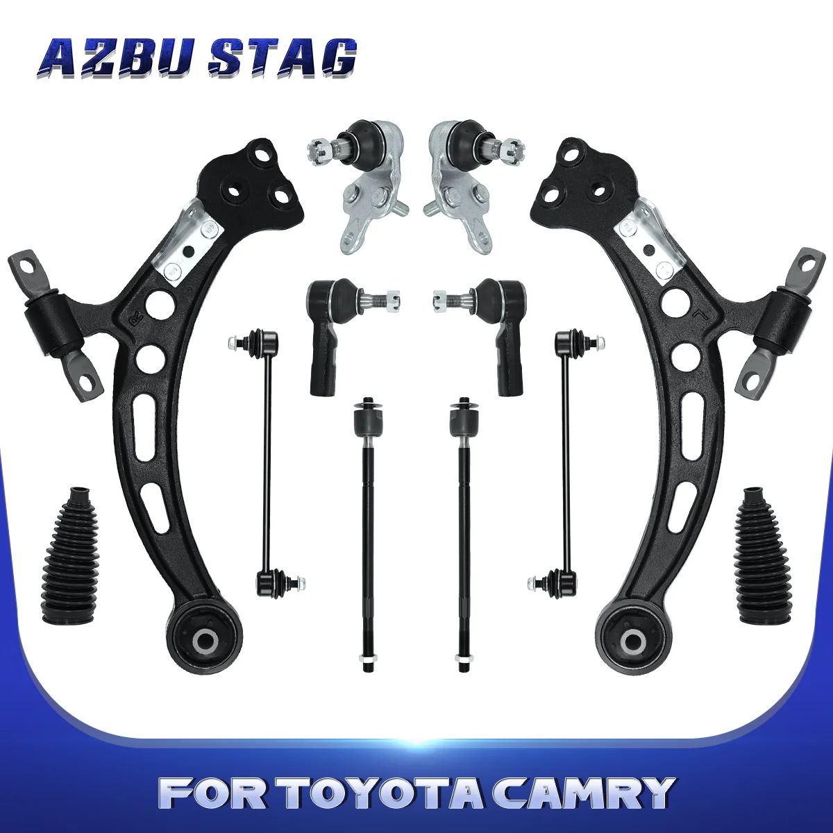 

AzbuStag 12Pcs Front Lower Control Arm Tie Rod Boot Suspension for TOYOTA CAMRY AVALON LEXUS ES300 1997-2001 4881006030