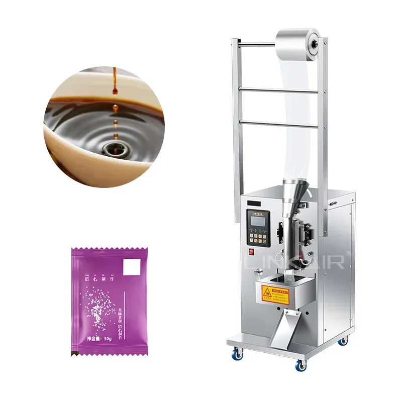 LA-200ML 304 Stainless Steel Packaging Automatic Bagging Sachet Beverage Liquid Drinking Pure Water Small Filling Machine