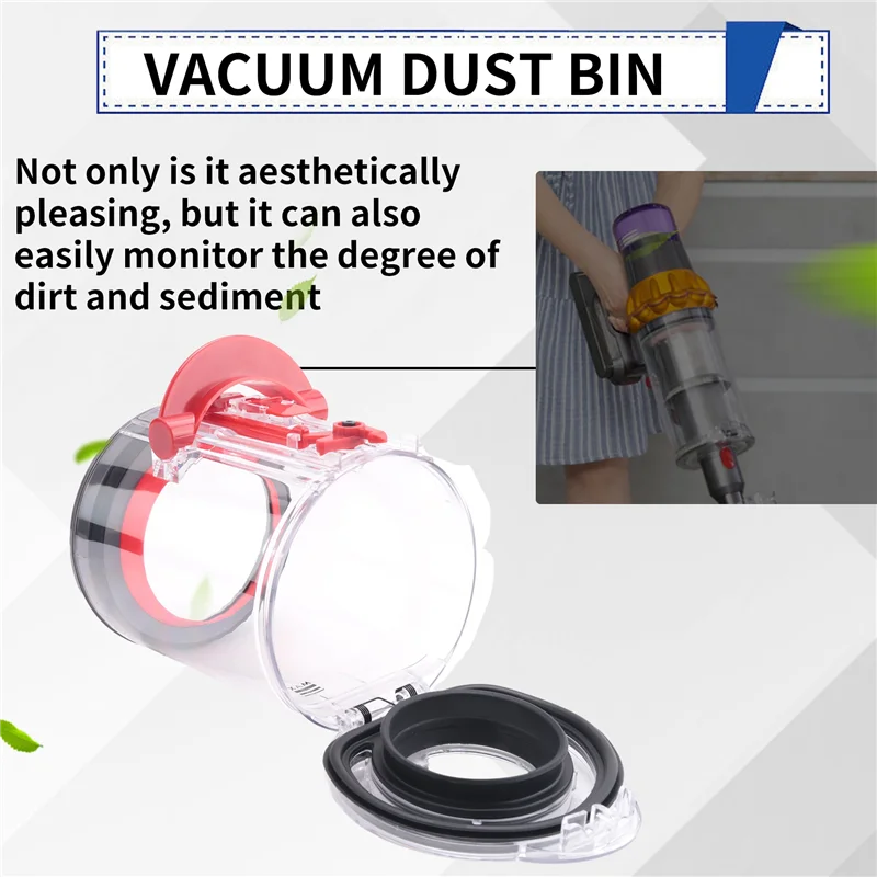 صندوق غبار M04K لعلبة المكنسة الكهربائية النحيفة دايسون V12، ملحقات مجمع الغبار جهاز آلي لتنظيف الأتربة دلو الغبار