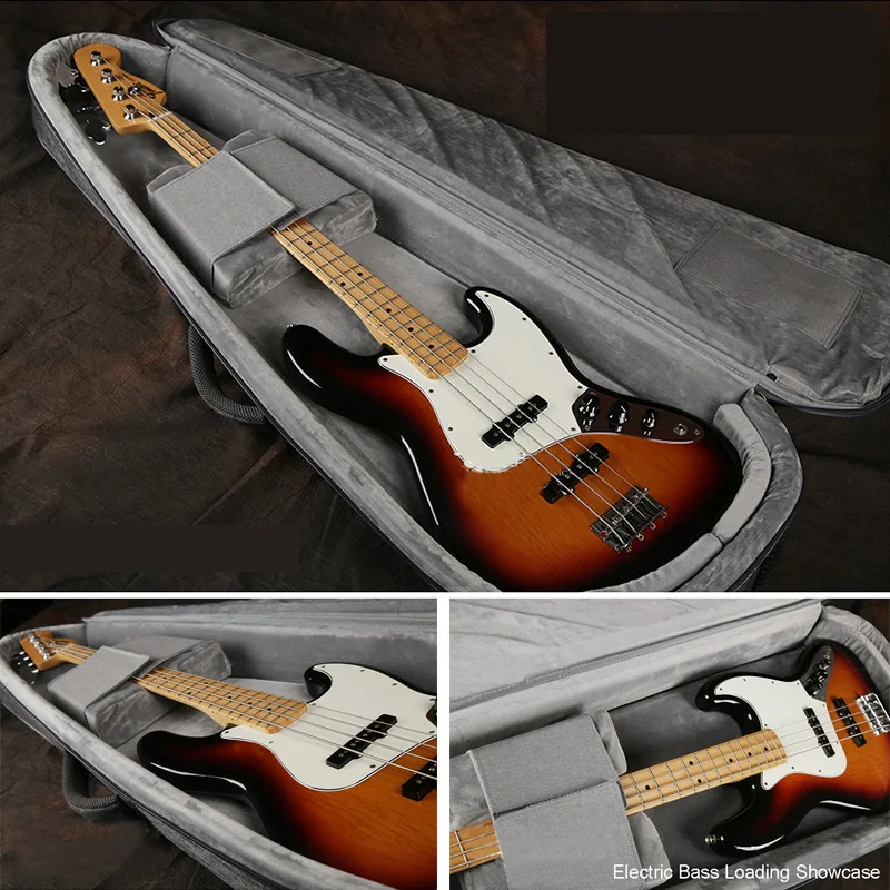 Fastshipping Bass Bag cotone addensato più velluto impermeabile personalità rock electric bass zaino set box bag box