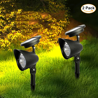 Outdoor Led Solar Spotlight Garden Lights Landscape Decoration IP65 Waterproof for Lawn Courtyard Pathway Tree Separately Lamp