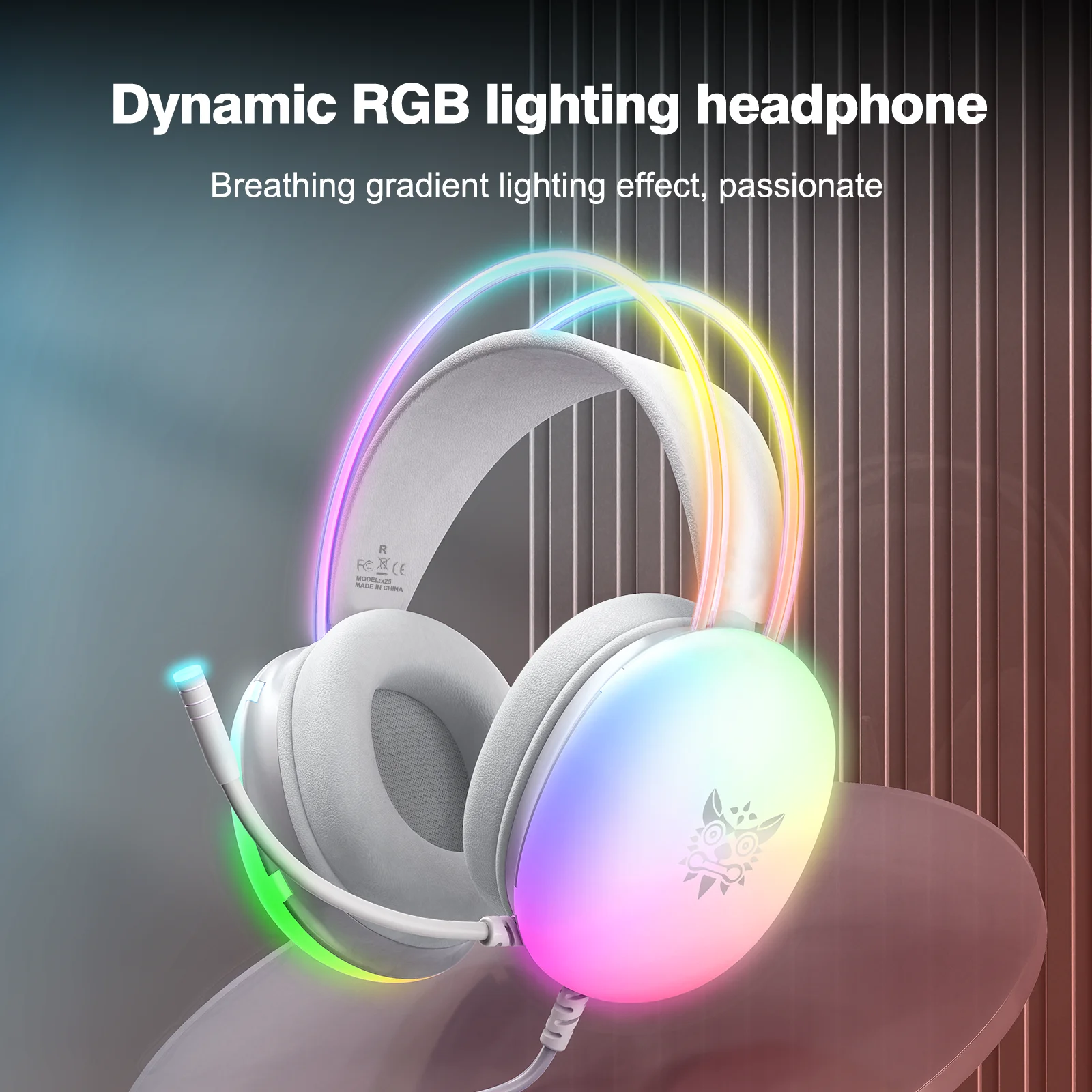 ONIKUMA 2024 nuevos auriculares Full RGB para juegos de PC con luces RGB para GAMMER KOL