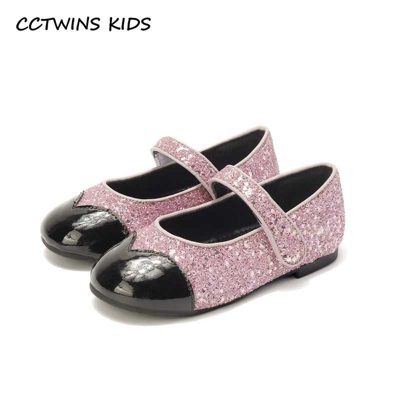 Girls Shoes 2023 Autumn Kids Fashion Brand Mary Jane Dress Dance Princess Flats Baby Toddler Glitter Non Slip Sandals Soft Sole