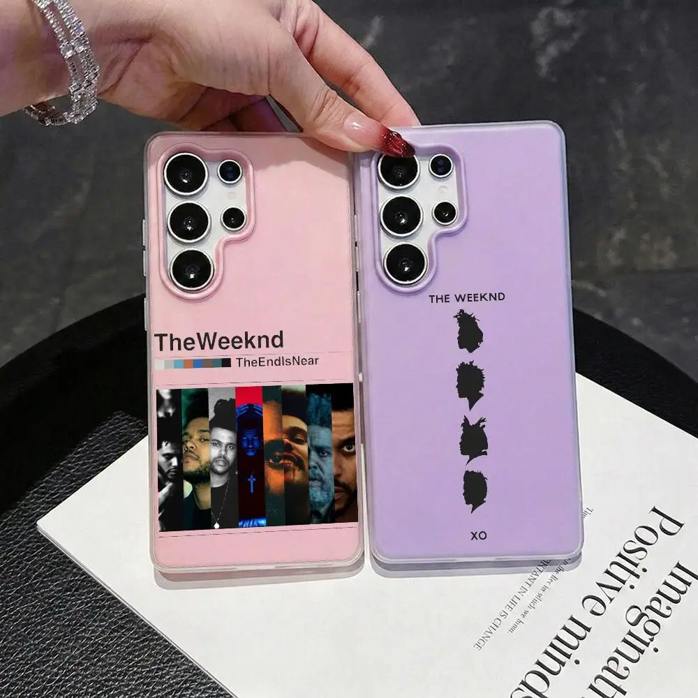 The Weeknd XO Phone Case 2-in-1 Detachable Clear Case for Samsung S26-S22 Multi-Color Card Holder Soft TPU