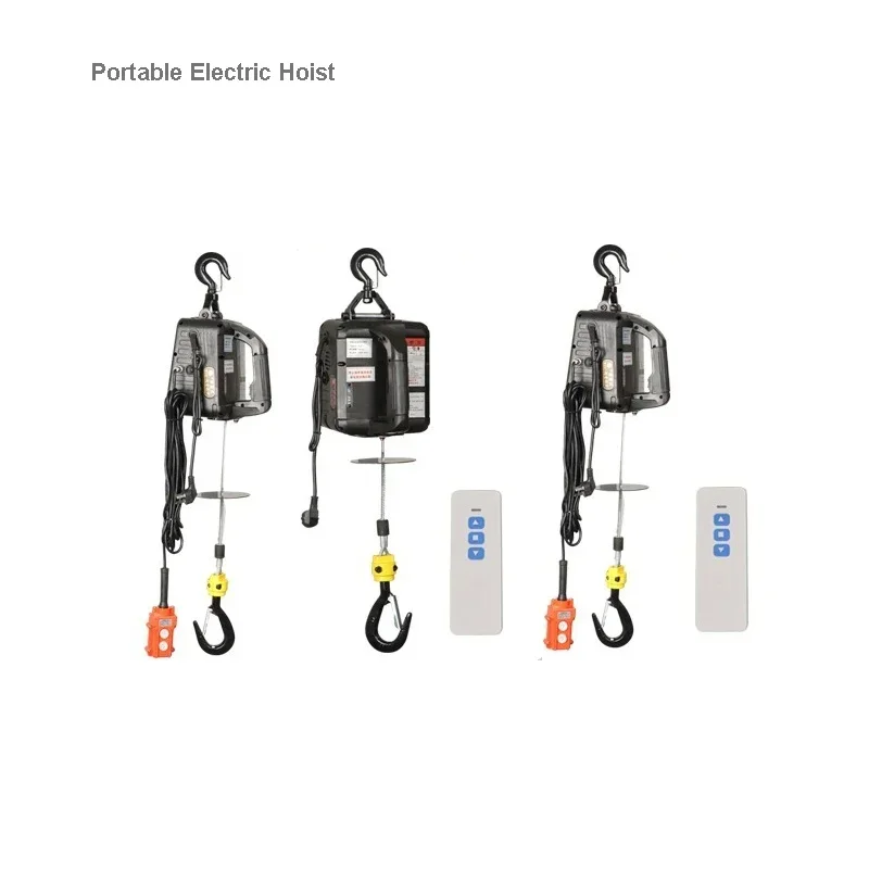 Portable Crane Wireless Remote Control Electric Hoist For Cars, Home Improvement, Cargo Handling, Production Workshop Lifting