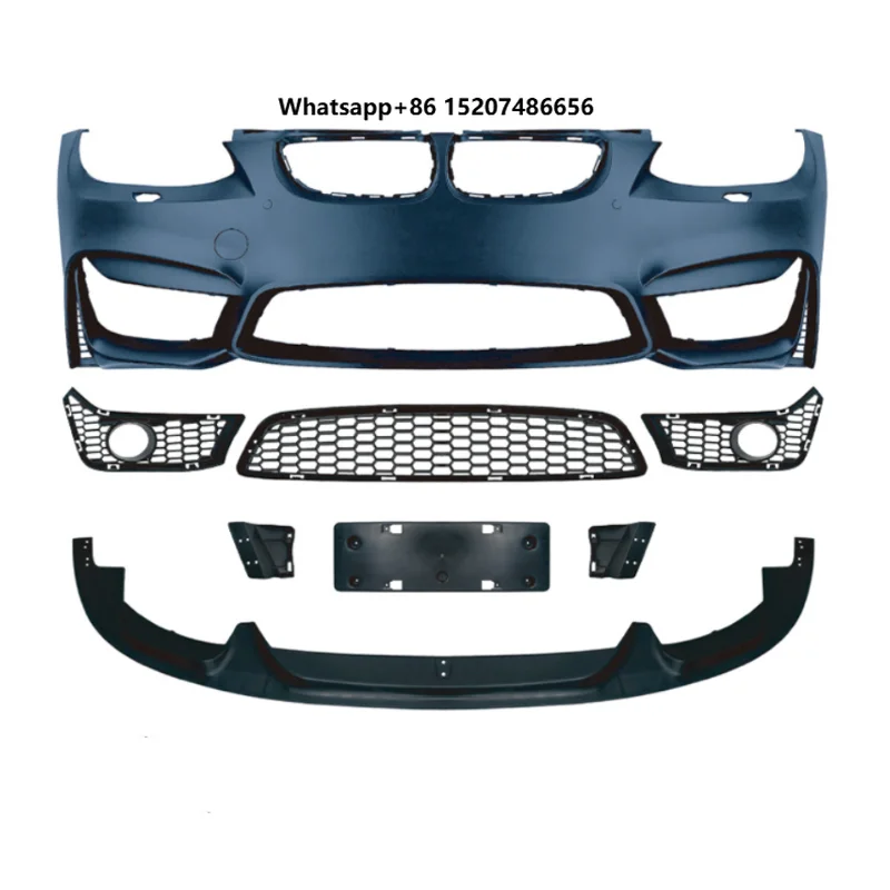 New High Quality Polypropylene Carbon Fiber Tail Throat 2005-2012 Car Bumper E90 E92 E93 3 Series Modified M3 M4 Body Kit