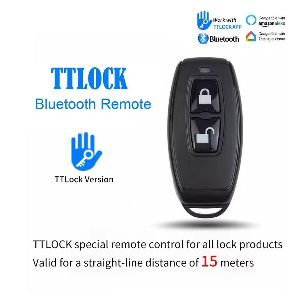 TTlock Remote Control R1 2.4GHz Wireless for Smart Lock Door Access Devices with TTLock APP 868mhz Remote Controller Key Fob