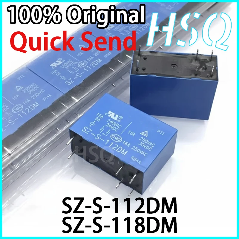 2 шт. новый оригинальный SZ-S-112DM SZ-S-118DM 6-контактный 16А набор нормально разомкнутых реле