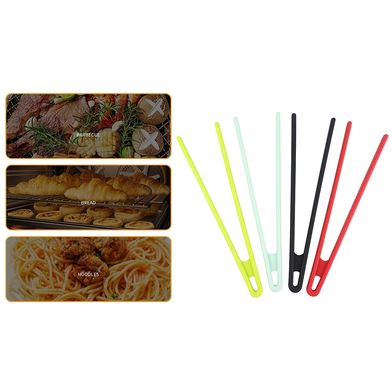 Pinzas de silicona para hornear alimentos, herramientas para hornear, pinzas pequeñas de una línea, pinzas de cocina antideslizantes, Mini pinzas de una línea para barbacoa y ensalada