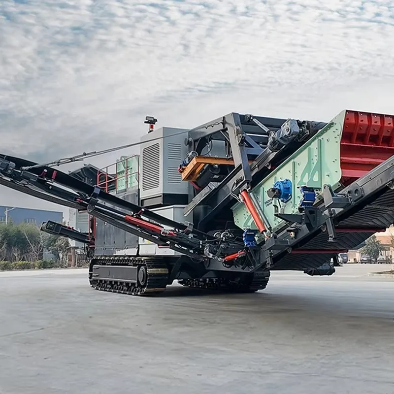 High Efficiency Portable Track Mounted Impact Crusher Integrated Crushing Screening Machine for Mining Quarry Aggregate