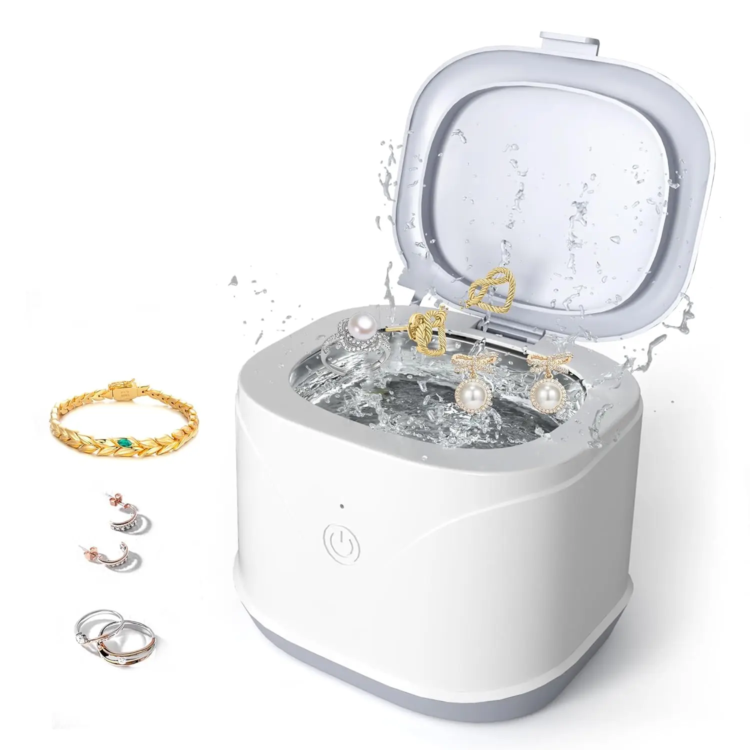 2025 New Ultrasonic Cleaning Machine for Tooth Aligners and Jewelry, Portable Ultrasonic Jewelry Cleaner