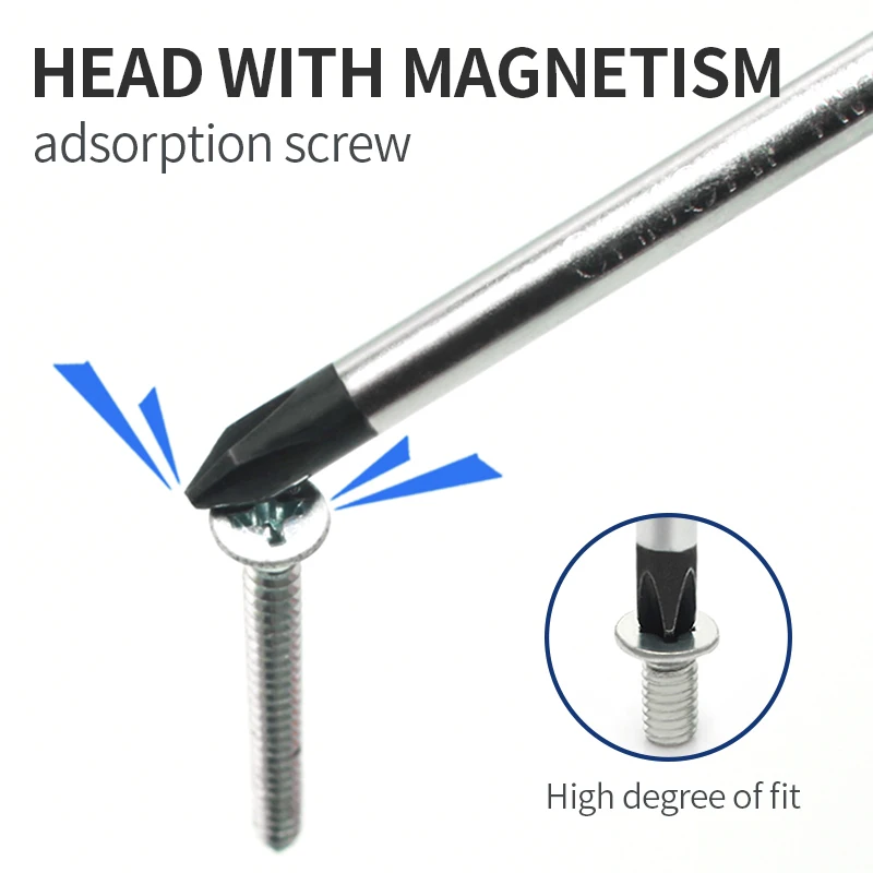 Imagem -02 - Cristal Magnético Handle Screwdriver Grupo Cabeça Cruzada Cabeça Reta Alta Dureza Grau Industrial Presente Pcs