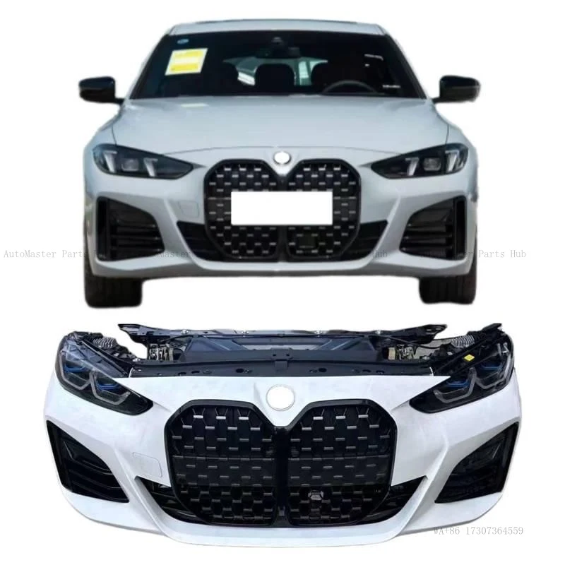 

For 4 Series G22 G26 Auto Body Kit ABS Plastic Front Bumper Headlights Grill New Upgrade Replacement Latest Series Car Front