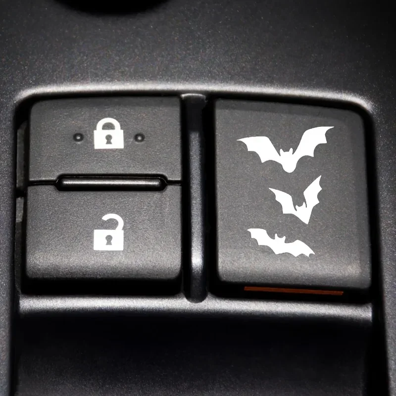4 шт./компл. жуткий набор наклеек «Ведьма и летучая мышь» на Хэллоуин-водонепроницаемая съемная виниловая наклейка для ноутбука, декора автомобиля, декор на Хэллоуин