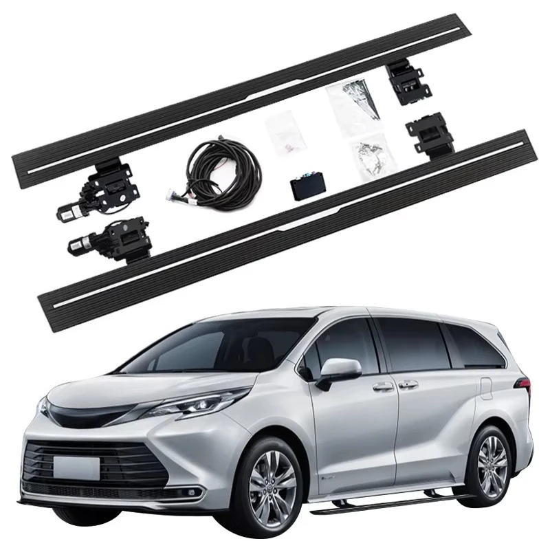 

Electric Running Boards Retractable Aluminum Alloy For Sienna 2019-2024 Side Steps with Carry Bag