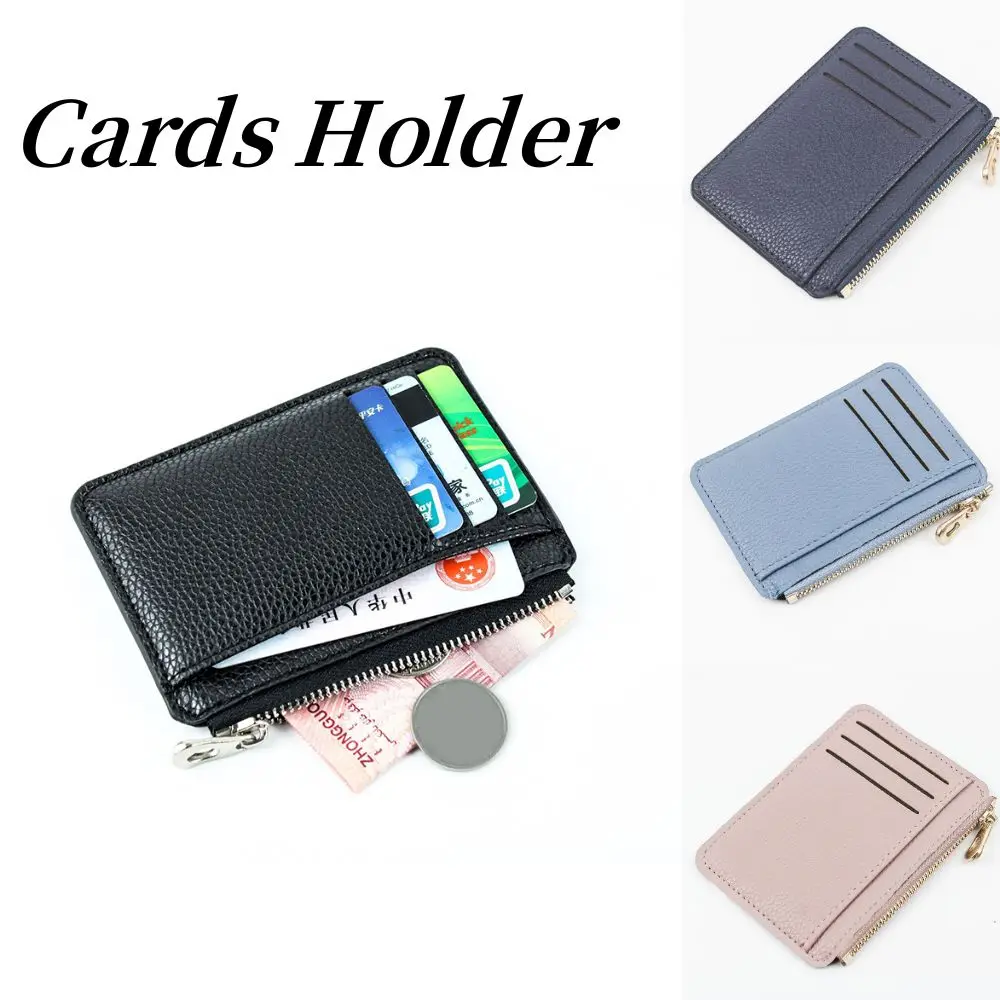 

Ultra-thin Card Holder Multi Slot Card Bag Women Men Business Card Cover Small Cardholder Purse Candy Color Bank Credit Card Box