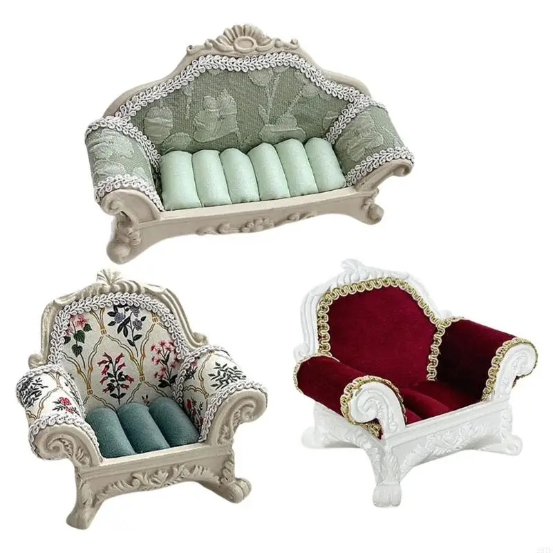 

2025 Новые прочные организаторы ювелирных изделий из элегантной формы дивана для хранения кольца и декоративного рисунка