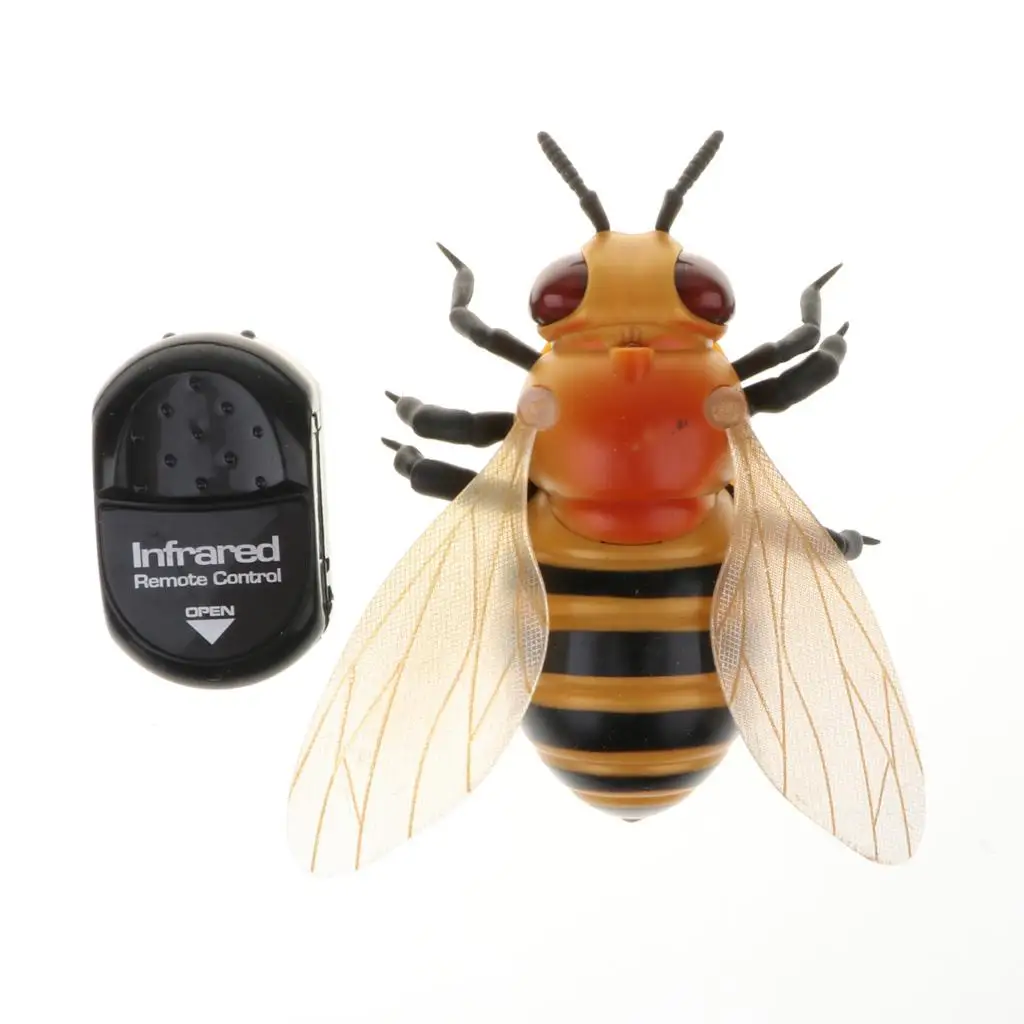 Remote Control Bee RC Reptile Toy Practical Joke Scary Trick - Party Halloween