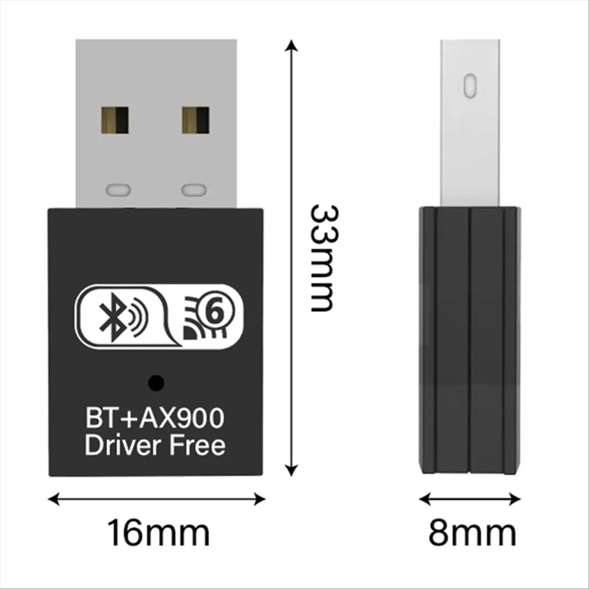 

A23G USB 3.0 WiFi 6 Adapter 900Mbps Network Card USB Dongle 2.4G 5G Dual Band WiFi Ethernet Receiver for Laptop Win 7/10/11