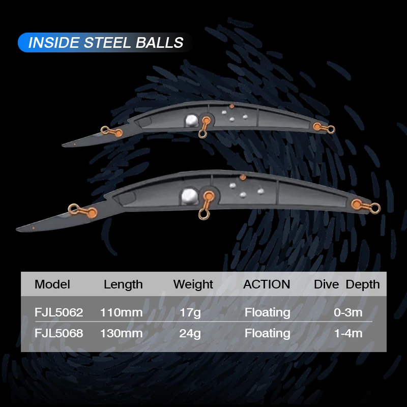 FJORD Floating Fishing Lure 110mm 17g 130mm 24g Jerkbait Long Range Carp Pike Swimbait Artificial Bait Sea Fishing Equipment view 4