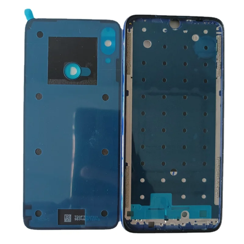 For Xiaomi Redmi Note 7 Middle Frame Housing Bezel Front Frame + Battery Back Cover With Power Volume Button Parts