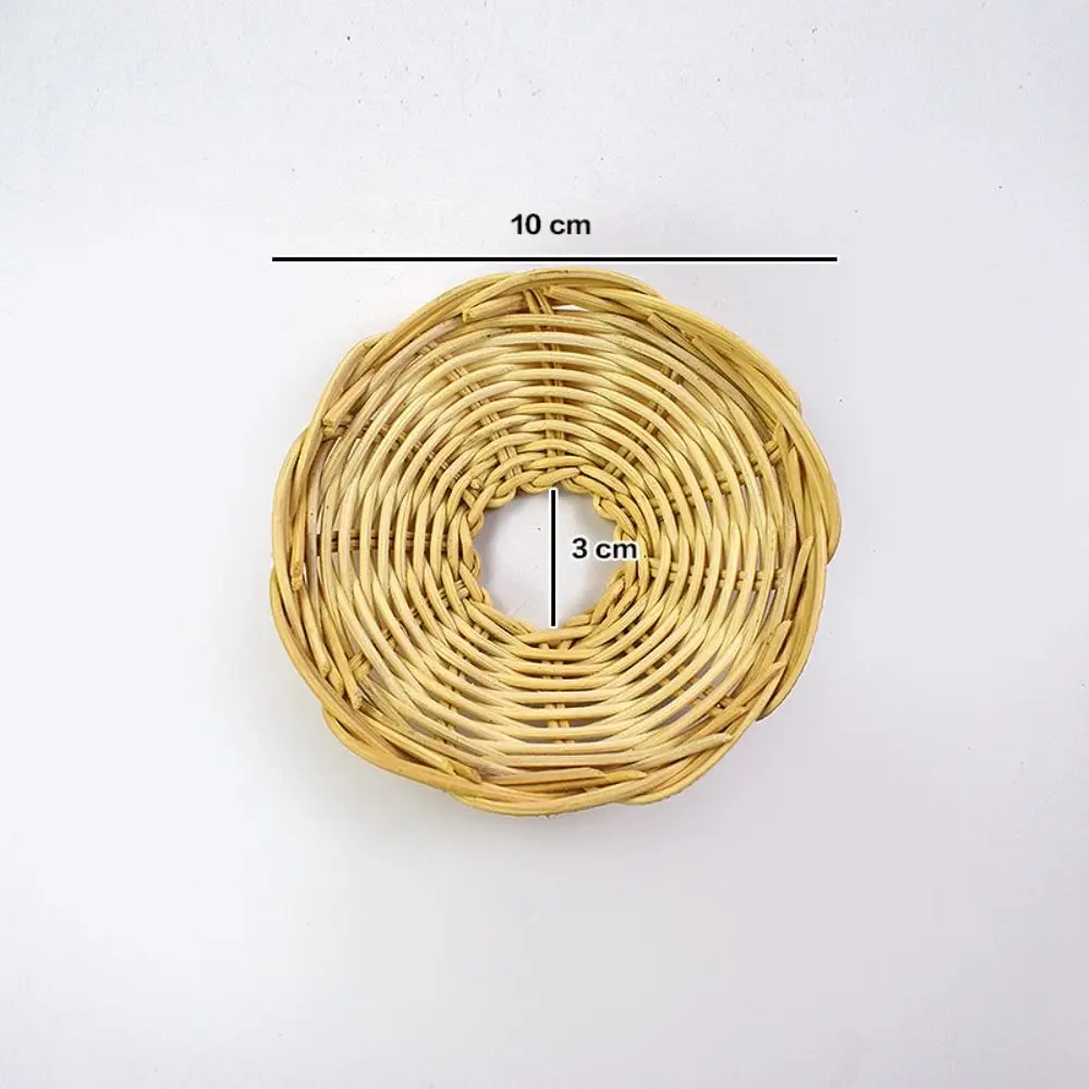 Retro Style Handwoven Rattan Lamp Shade Rustic Exquisite Chandelier Shade Lampshade Classic Creative Hanging Light Cover Bedroom