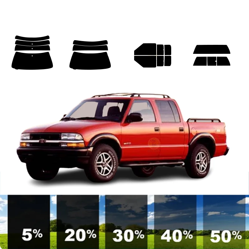

Предварительно вырезанная съемная тонировочная пленка для окон для автомобиля, 100% УФР, 5%-35%VLT, теплоизоляция, карбон ﻿ Для CHEVROLET S10 2 DR PU 1994-2003 гг.