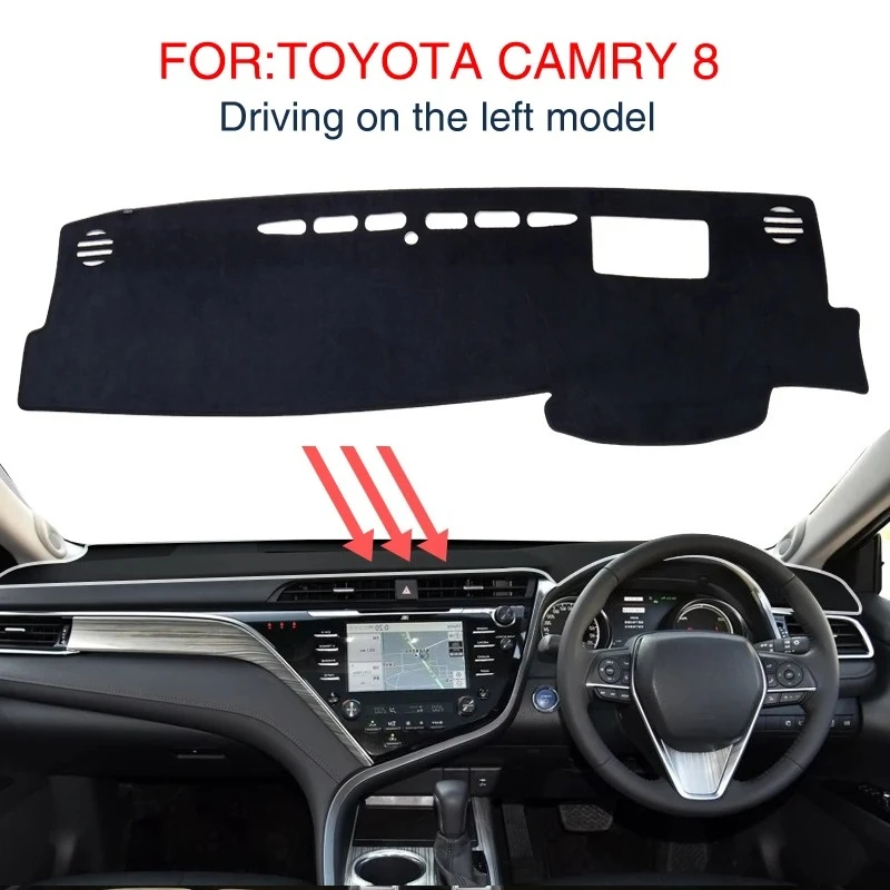 

Car Dashboard Mat for Toyota Camry 70 XV70 2018 2019 2020 2021 2022 2023 Sunshade Protective Carpet Dash Pad Dashmat