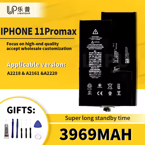 Replacement Battery for IPhone 11 Promax A2218 A2161 A2220 Original Battery IPhone 11 Promax 3969mAh Phone Battery + Tools Kits