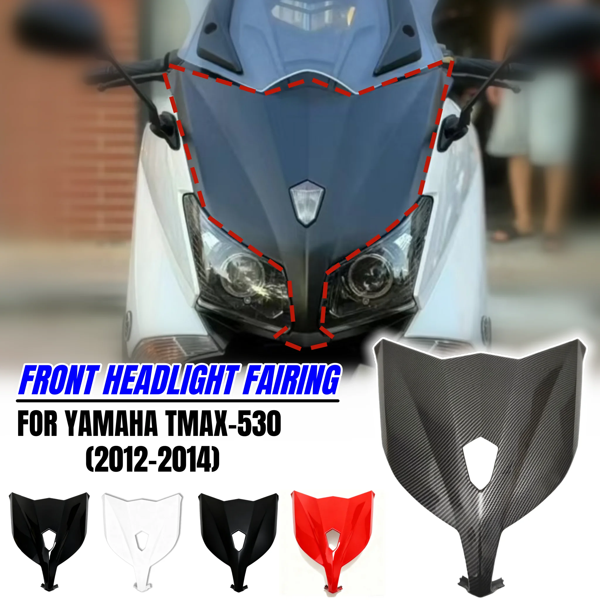 

Для Yamaha TMAX 530 2012 2013 2014, обтекатель передней фары, АБС-пластик, панель кузова, обтекатель, сменный комплект деталей для мотоцикла