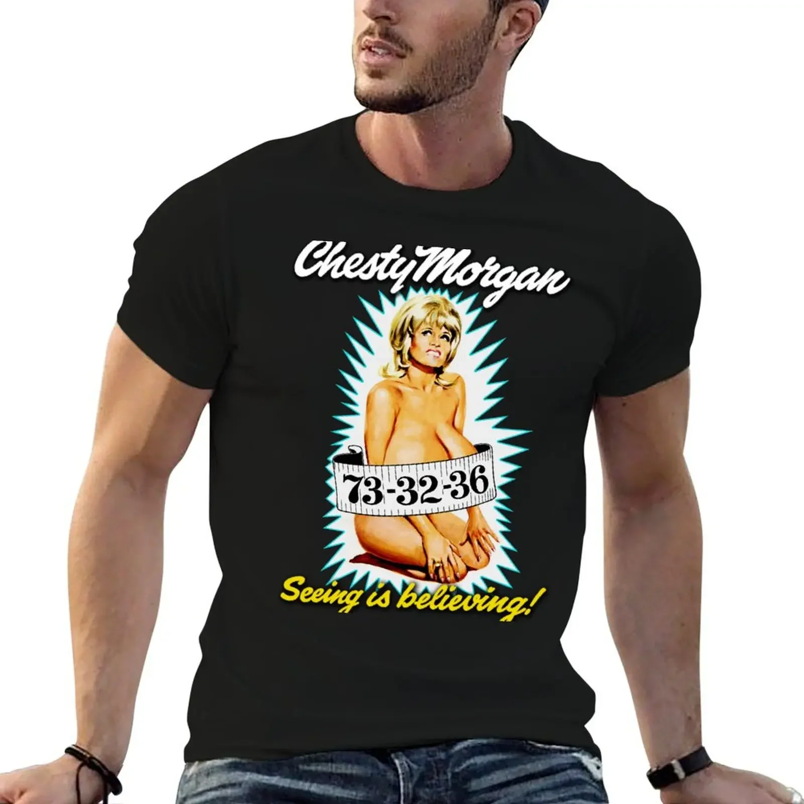 Chesty Morgan T-Shirt anime stuff blanks sublime T-shirt men