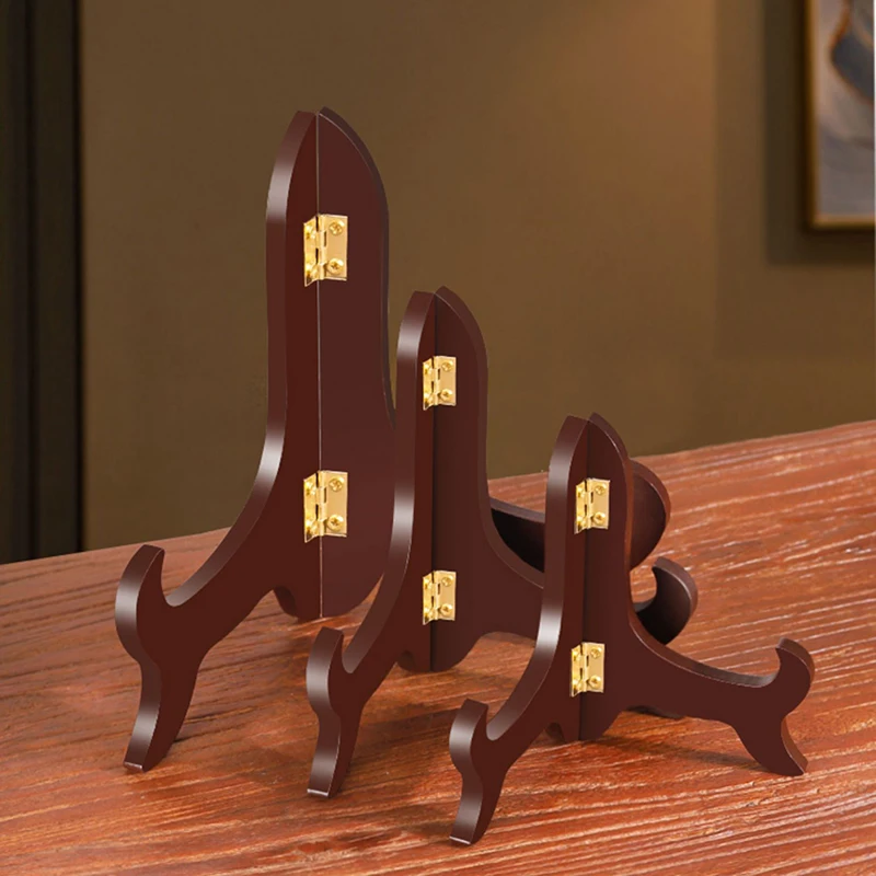 

1PCS Durable 5-13Inch Photo Book High End Picture Decorating Base Display Stand Picture Frame Holder Plate Holder Wooden Bracket