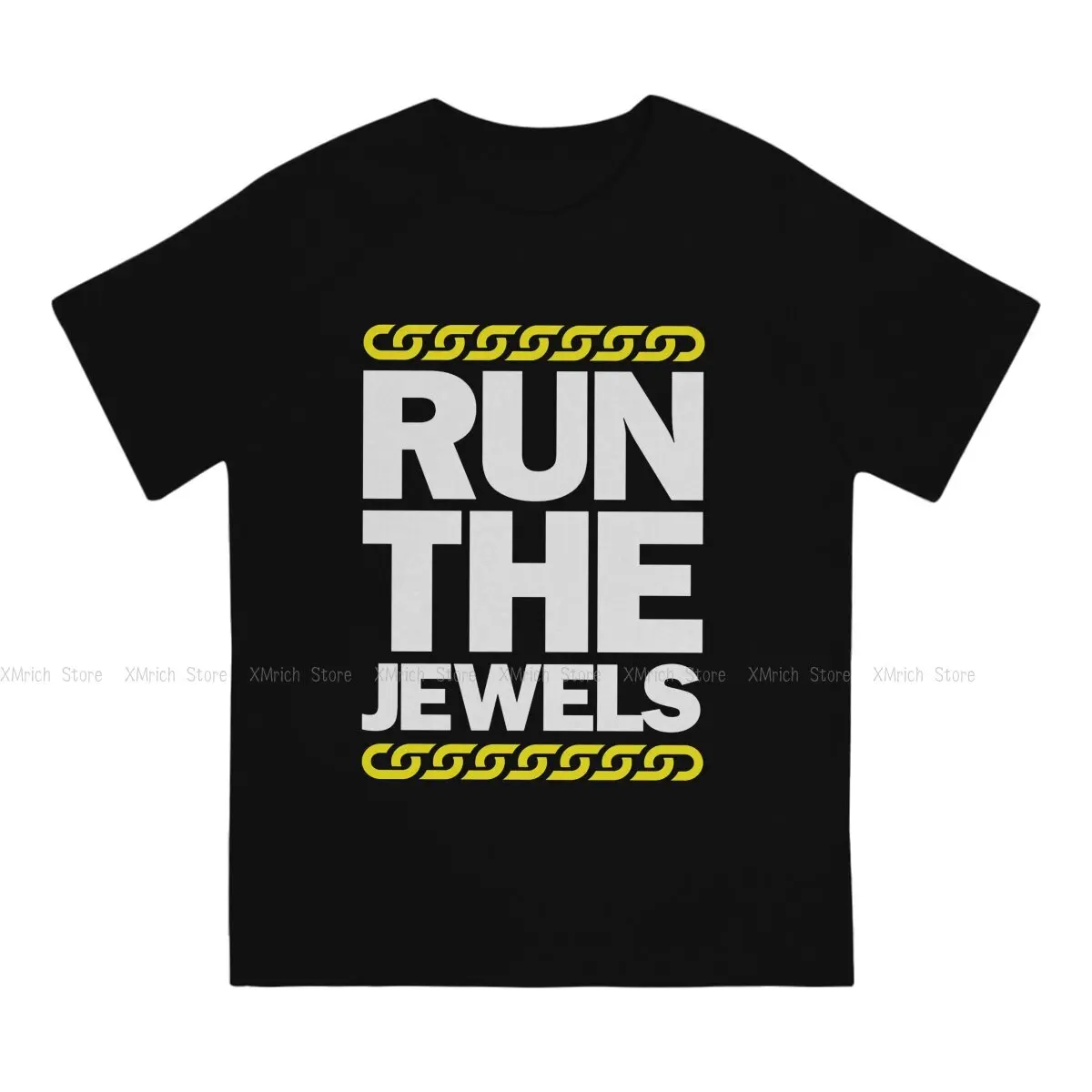 Sign T Shirts Men's  100% Cotton Vintage T-Shirts O Neck Run The Jewels Band Tees Short Sleeve Tops 6XL