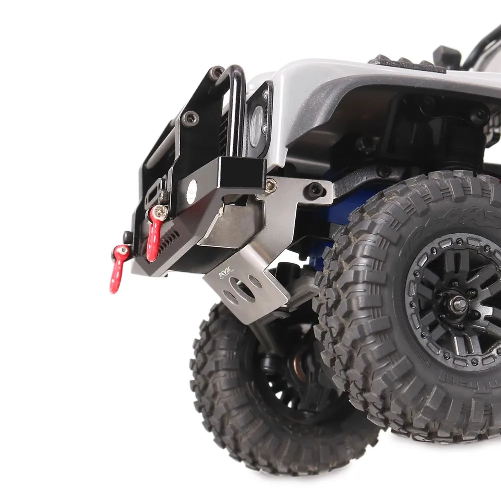Modelo de simulação KYX carro Traxxas 1/18 Land Rover protetor frontal de aço inoxidável