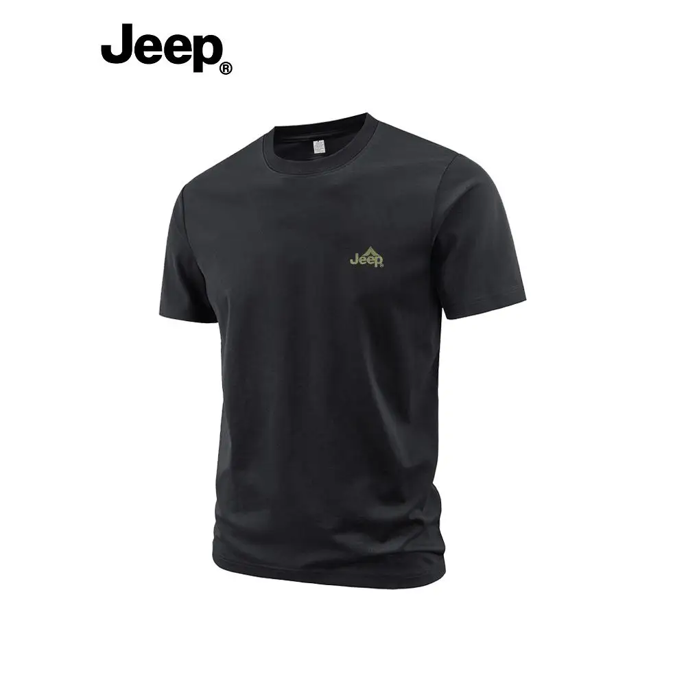 

Мужская спортивная футболка Jeep с коротким рукавом, дышащая, высококачественная, для бега и тренировок на открытом воздухе